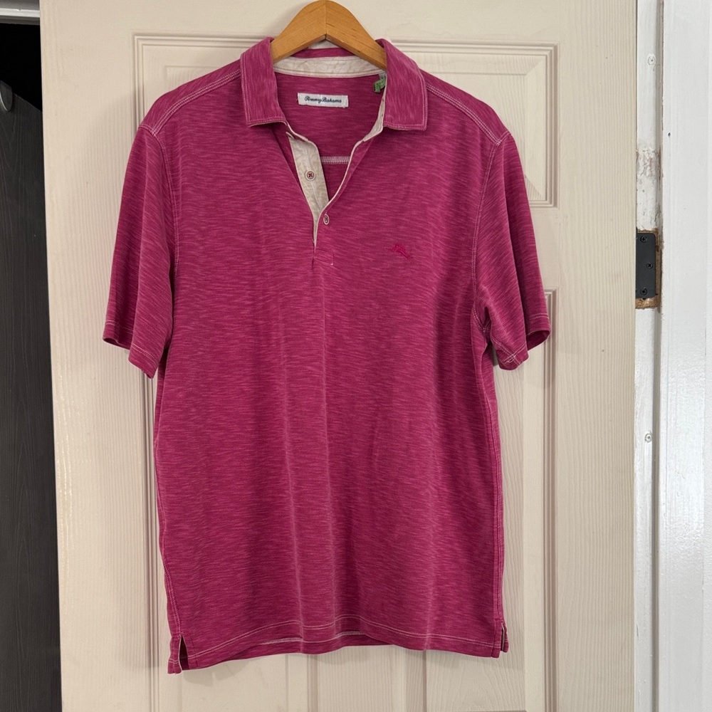 Tommy Bahama Men's Fuchsia Polo Shirt